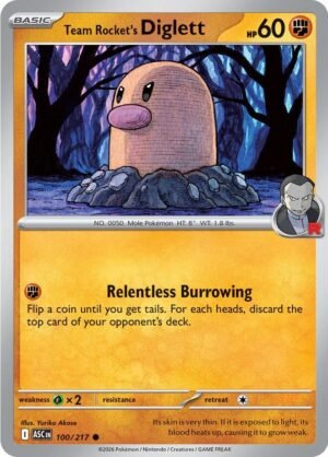 Team Rocket's Diglett — 100/217 — Normal