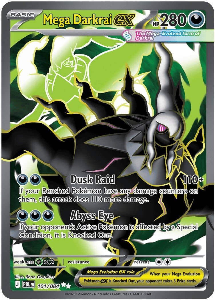 Mega Darkrai ex — 101/084 — Ultra Rare