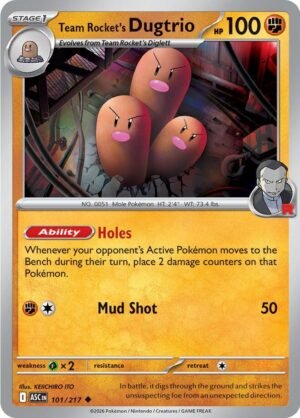 Team Rocket's Dugtrio — 101/217 — Normal