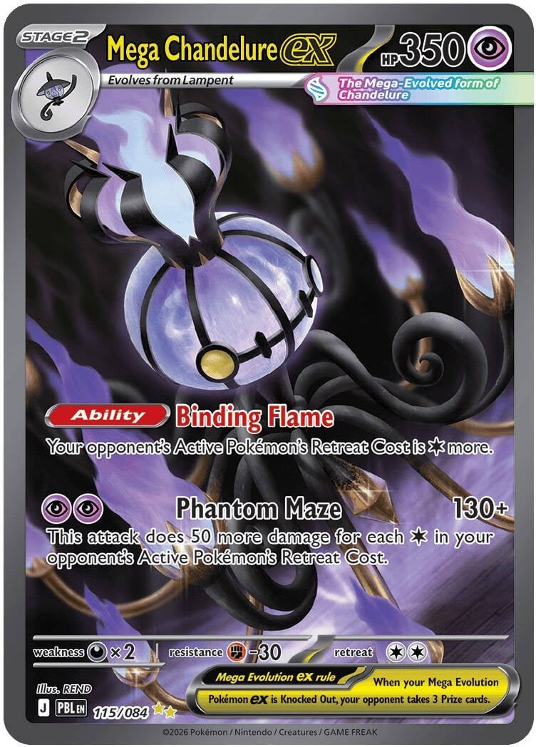 Mega Chandelure ex — 115/084 — Special Illustration Rare