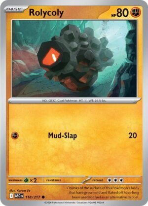 Rolycoly — 118/217 — Energy Reverse Holo