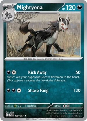 Mightyena — 129/217 — Energy Reverse Holo