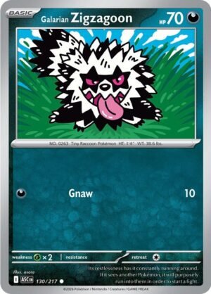 Galarian Zigzagoon — 130/217 — Normal