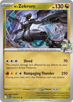 N's Zekrom — 155/217 — Holo