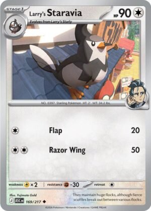 Larry's Staravia — 169/217 — Poké Ball Reverse Holo