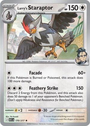 Larry's Staraptor — 170/217 — Holo
