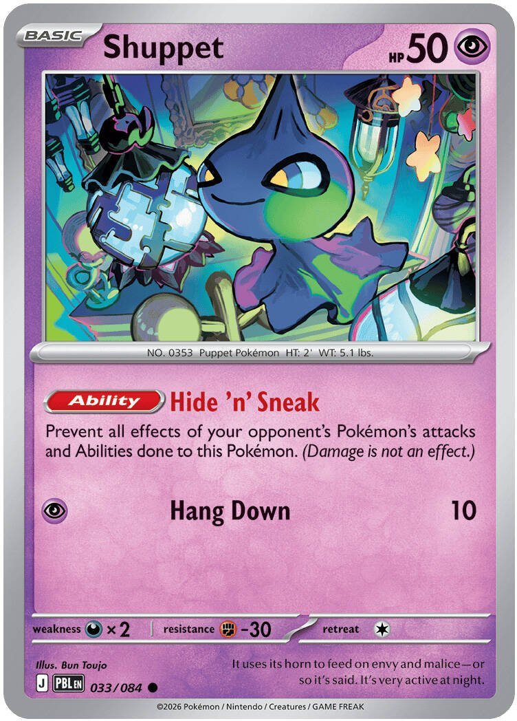Shuppet — 033/084 — Reverse Holo
