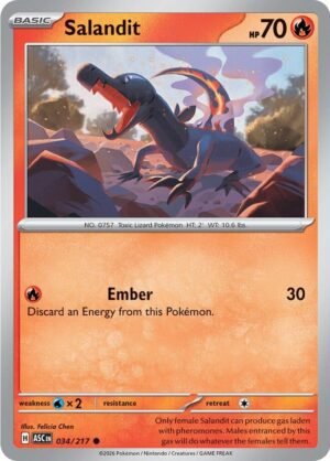 Salandit — 034/217 — Poké Ball Reverse Holo