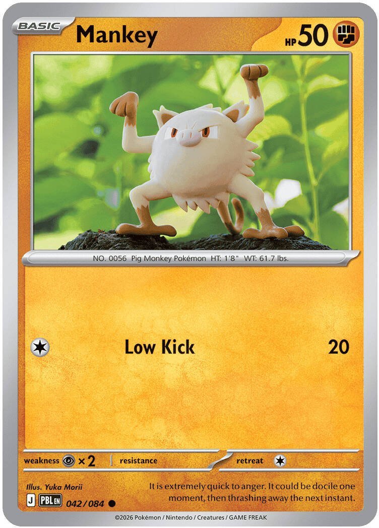 Mankey — 042/084 — Reverse Holo