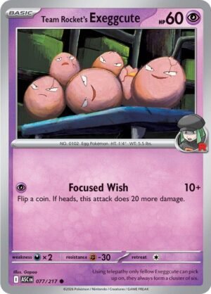 Team Rocket's Exeggcute — 077/217 — Normal