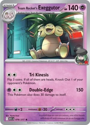 Team Rocket's Exeggutor — 078/217 — Holo