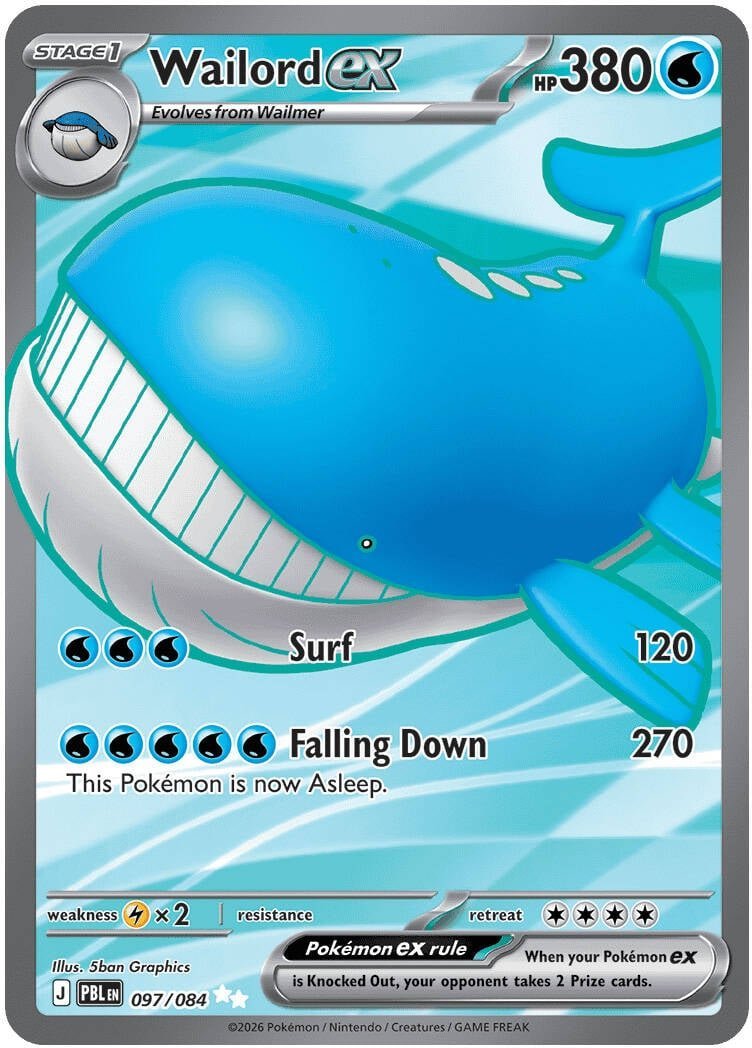 Wailord ex — 097/084 — Ultra Rare