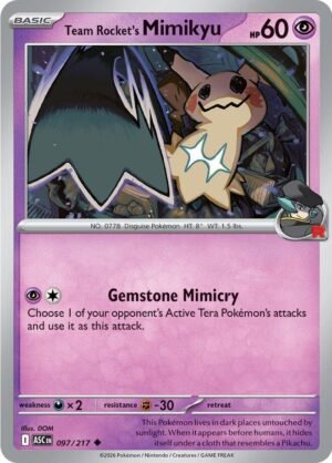Team Rocket's Mimikyu — 097/217 — Normal