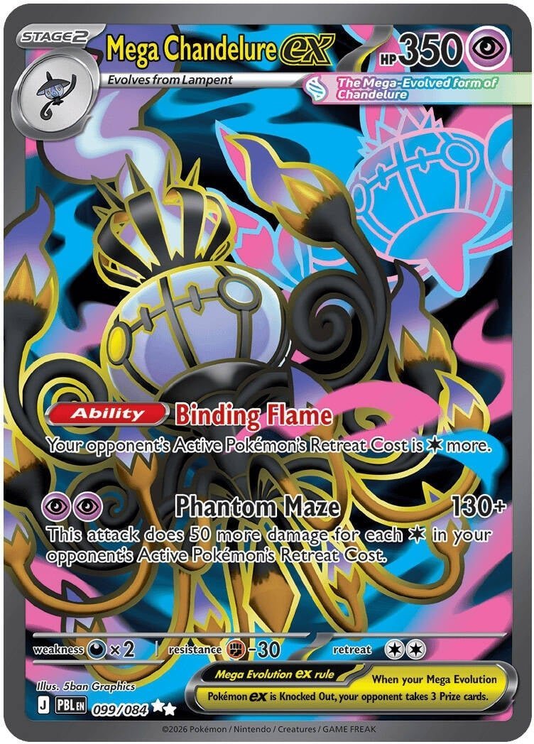 Mega Chandelure ex — 099/084 — Ultra Rare